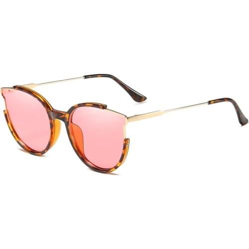 FONDYI Trendy 2020 Women Butterfly Sunglasses UV Resistant Designer Fashion Sun glasses Popular Unique Gafas de sol with Case