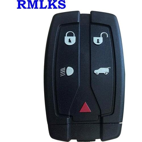 New 5 Button Smart Card Remote Key Shell & Emergency Insert Blade For Land Rover For Landrover Discovery Sport Freelander 2 3