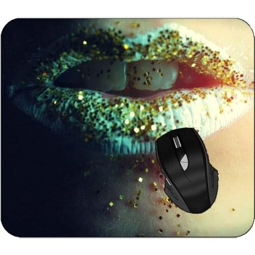 Mousepads Female Lips Shiny Lipstick Mouse Mat