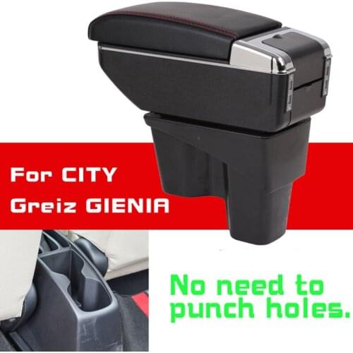 Leather Car Armrest for Honda CITY GREIZ GIENIA New Flight FIT