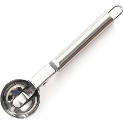 Ice Cream Scoops Stacks Stainless Steel Baller Ice Ball Maker Digger Fruit Non-Stick Spoon Kitchen Tools Accessories