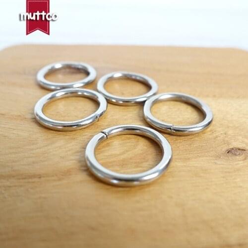 Retail Metal O Ring non-Welded nickel plated loop Ring for 15mm dog collar Chain leather belt environmental connect buckle