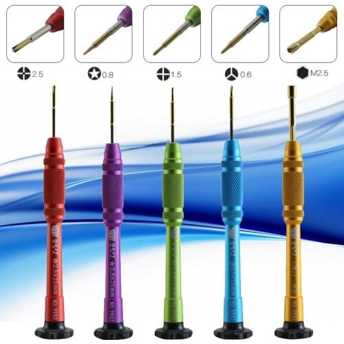 5 in1 BST-9902S Cell Phone Precision Metal Screwdriver Set For iPhone xs X 8 7 6 Disassemble Teardown Opening Repair Tools Kit