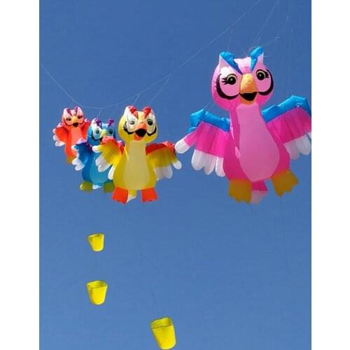 Flying nflatable adult kite soft big owl kite flying toys kitesurf paracaidas large kites bar aquilone windsock kiting rainbow