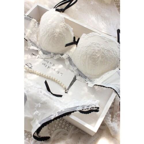NEW Sexy Women Lace Emobroidery Underwear Push Up Bra Sets Intimates 32/34/36 Hot Sales