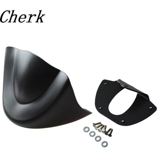 Matte Black Motorcycle Front Chin Air Dam Spoiler Fairing For Harley Dyna FXD FXDB Models 2006-2017 16 15 14