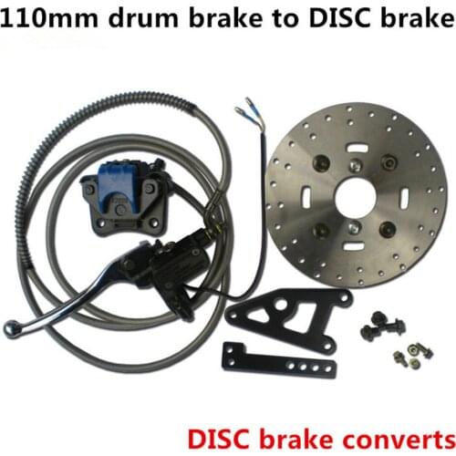 BLW load king ebike DISC convert kit 110mm drum brake,hydraulic rear DISC brake set