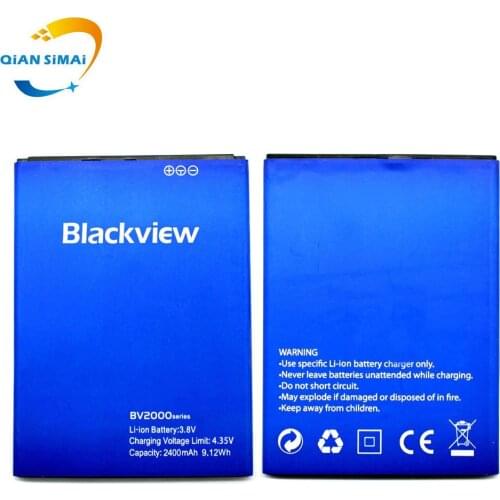 QiAN SiMAi 1PCS New 100% High Quality BV2000 Battery For Blackview BV2000 V2000S Mobile Phone + Track Code