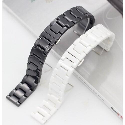 2019 Fashion Ceramic Watch band For HUAWEI B3 B5 watch2 pro GT Samsung Gear S3 Watch Strap womens mens 16mm 18mm 20mm 22mm