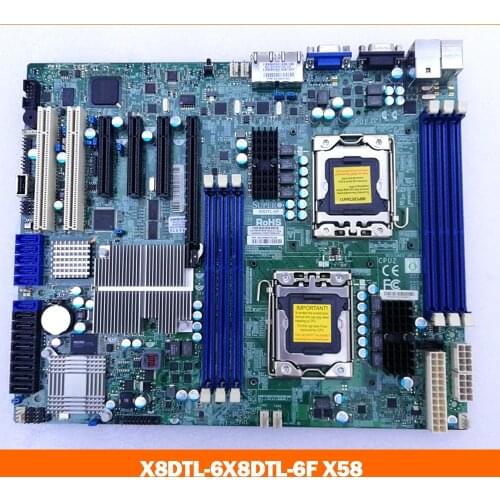Server mainboard for X8DTL-6 X58 1366 motherboard Fully tested support X5650 x5675