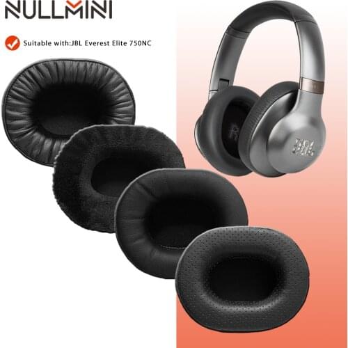 NullMini Replacement Earpads for JBL Everest Elite 750NC Headphones Leather Sleeve Earphone Earmuff