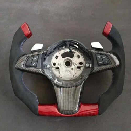 Supercar Cuatomized Real Carbon Fiber Sports Steering Wheel Alcantara Leather compatible for BMW Z4 2009-2013 Mercedes-Benz