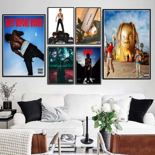 Travis Scott Astroworld Rodeo DAYS Rap Music Album Star Poster Prints Art Canvas Painting Wall Picture Home Decor quadro cuadros