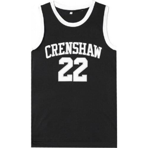 BG basketball jerseys CRENSHAW 22 McCALL jersey Embroidery sewing Outdoor sportswear Hip-hop culture movie blue black summer