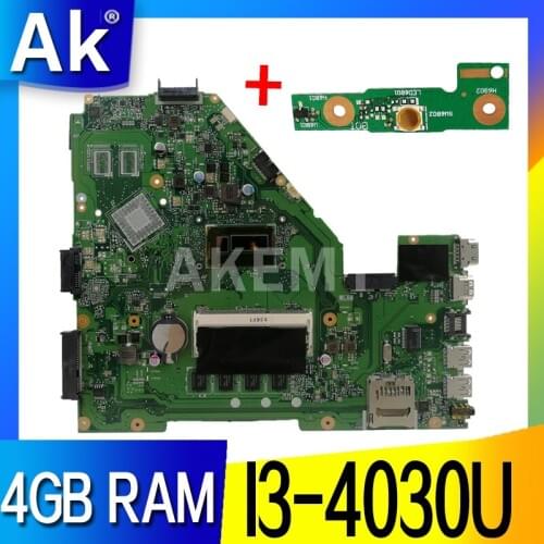 X550LA Motherboard I3-4030U CPU 4GB RAM (EDP) For ASUS A550L X550LD R510L X550LC X550L X550 laptop Motherboard X550LA Mainboard