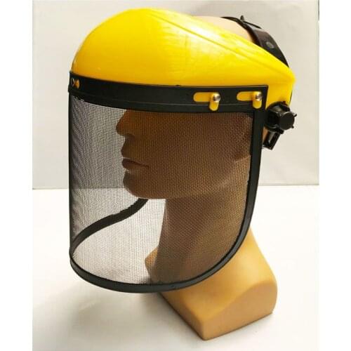 Safety helmet mask Cut grass Protective screen for brush cutter forestry Mower face protective mask Stencil