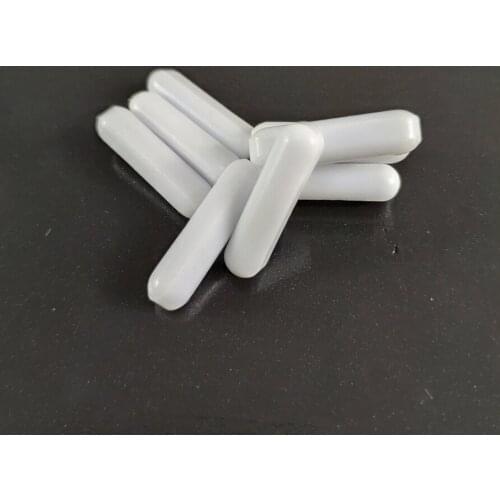 C8x20mm 10pcs PTFE Magnetic Stirrer Mixer Stir Bars PTFE Stirring Bars White Spin Bars Without Pivot Ring