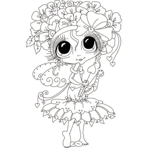 10x6 ittle angel Transparent Clear Silicone Stamp Seal for DIY scrapbooking photo album Decorative clear stamp