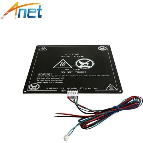 3pcs Anet A6 A8 MK3 12V Heatbed Aluminum Heated Bed 220mm*220mm*3mm MK2B&MK2A for Mendel RepRap i3 3D Printer Hotbed with Cable
