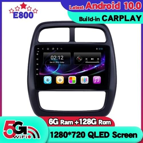 6GB Ram 128GB Rom Car Radio Navigation GPS For Renault Kwid 2015 2016 2017 2018 Android 10 Stereo Carplay Head Unit Autoradio