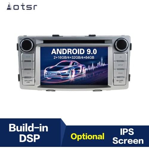 Android 9.0 IPS Car DVD GPS Navigation Car Radio Player For Toyota Hilux/Fortuner 2012+ Multimedia Player Recorder Head Unit