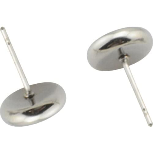 Beadsnice 38384smt2 Stainless Steel Earstud Fit 8mm/10mm/12mm Cameo Base Cabochon Stud Earring Blank Bezel