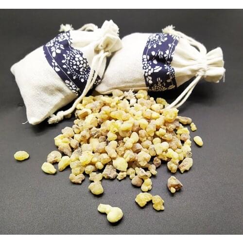 Frankincense 50g/100g Incense Cones In Ethnic Bag Brock National Tears Gum Tree Resin for Medicine Burned for Aromatic