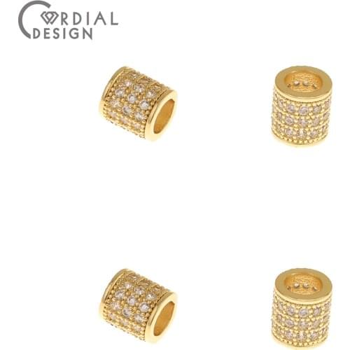 Cordial Design 30Pcs 8*8MM DIY Jewelry Making/Bracelets Accessories/CZ Pendant/Hand Made/Charms/Jewelry Findings & Components