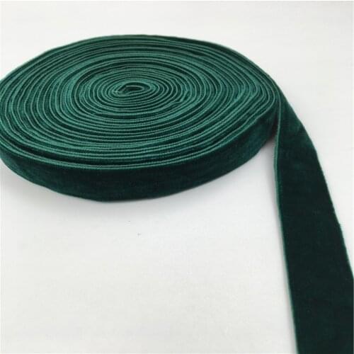 19mm Double Face Nylon Green Velvet Ribbon Wedding Party Decoration Handmade Gift Wrapping Hair Bowknot DIY Christmas 1/3/5Yard