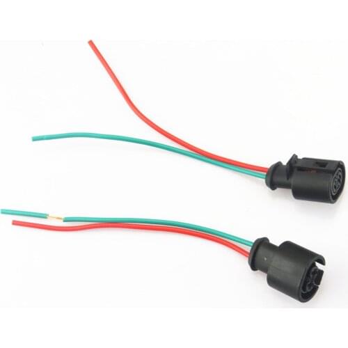 FHAWKEYEQ Qty2 ABS Speed Sensor Plug Cable Pigtail For VW Jetta Beetle Golf GTI MK4 2000-2004 6N0927997A 6N0 927 997A 6N0927997A