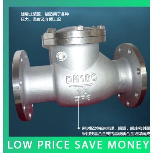 H44W-16P DN25 SS Swing Check Valve PN1.6