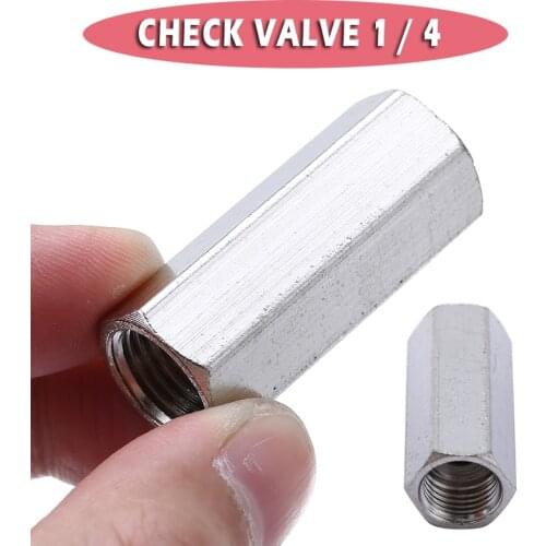 1pc High strength Air Check Valve Brass 1/4" Threaded BSPP Female Full Ports One Way Air Gas Check Valves For Pressure Vessel