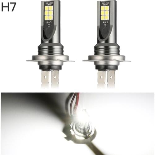 H7 110W LED Car Headlight Car Front Bulb Super Bright White Beam 6000K 12V Car Modeling Fog Light Kit