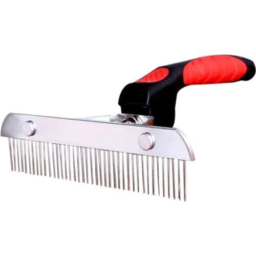 Pet Comb Hair Brush Extra-Large Rake Comb Cleaning Beauty Comb Deshedding Tool for Large Dogs Golden Retriever German Shepherd