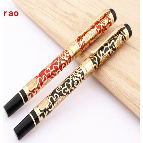 Luxury quality Jinhap 5000 Black for Red Century Dragon Business office Rollerball Pen New
