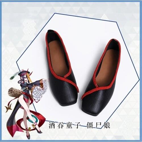 Fate Grand Order FGO Woman Cheongsam Zombie Cosplay Boots Fate Shuten douji Cosplay Shoes Anime Halloween Props Free Shipping