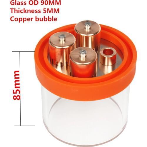 Glass bubble plates section with copper bubble plate Stainless steel bubble board for distillation