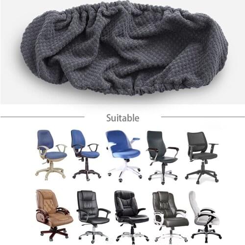 Modern Spandex Anti-Dirty Computer Chair Cover Stretch Polyester Office Chair Cover Easy to Wash Removable Cover with Armrest
