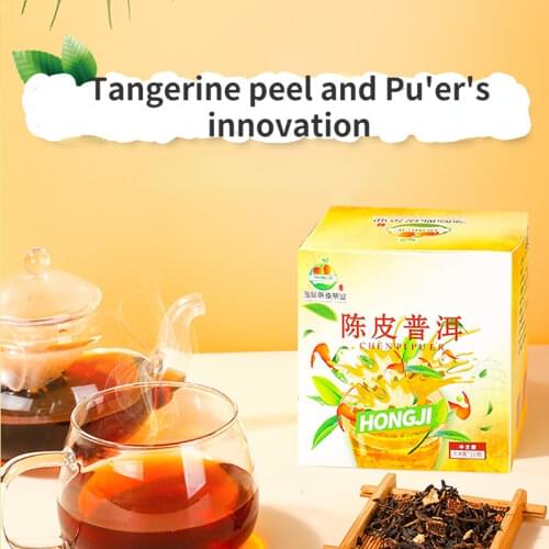 Tangerine peel Pu'er tea 38g box triangle bag tea combination health tea