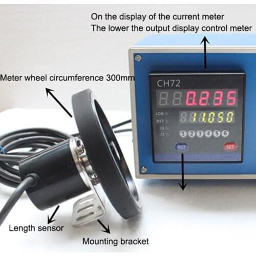 1PC CH72 Meter Meter Electronic Encoder Wheel Roll To Measure The Length Meter Record Machine