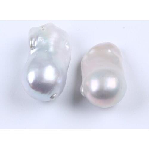 14-17mm white baroque edison loose pearls bead
