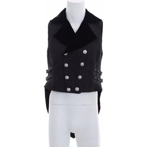 Cosplaydiy Mens Aristocrat Elegant Vest Romeo Stage Tuxedo Gothic 18th Century England Elegant Knight Costume L0516
