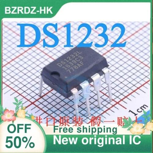 2-10PCS/lot DS1232LP DIP-8 New original IC