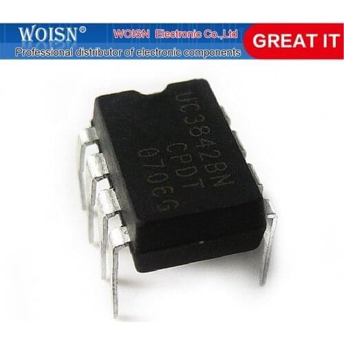 100PCS UC3842BN DIP8 UC3842B UC3842 DIP Switch controller In Stock