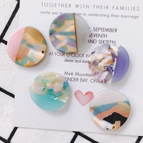 2 pieces / lotRoundbead caps earings fashion connectors for jewelry making leather cord diy earrings Other