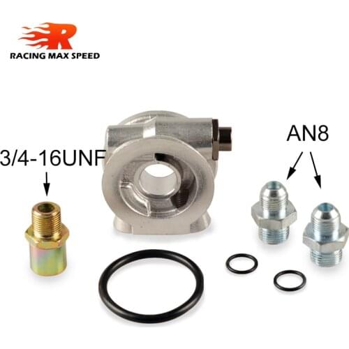 3/4-16 UNF Oil Sandwich Plate +Thermostat Adapter AN8 AN10 Fitting for choose