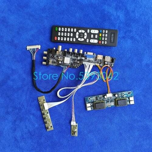 30 Pin LVDS Fit LTM170EH/LTM170EU/LTM170EX/LTM170EP01 matrix 4CCFL signal digital DVB 1280*1024 USB VGA AV drive board kit