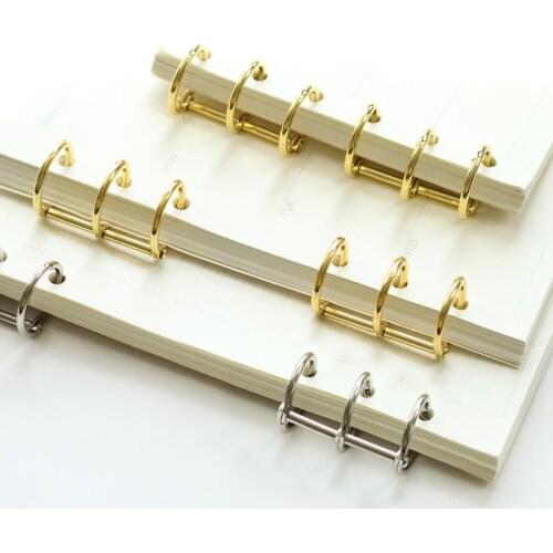 4pcs/set Metal Loose Leaf Book Binder Rings Album Scrapbook Clips Craft Photo Album Metal Ring Binder Stationery Office Supply