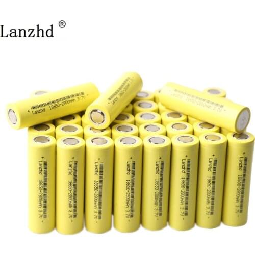 40-200Pcs 18650 battery 2800mah 18650 3.7V Rechargeable batteries Li ion lithium ion 15A Power battery for Electric bicycle