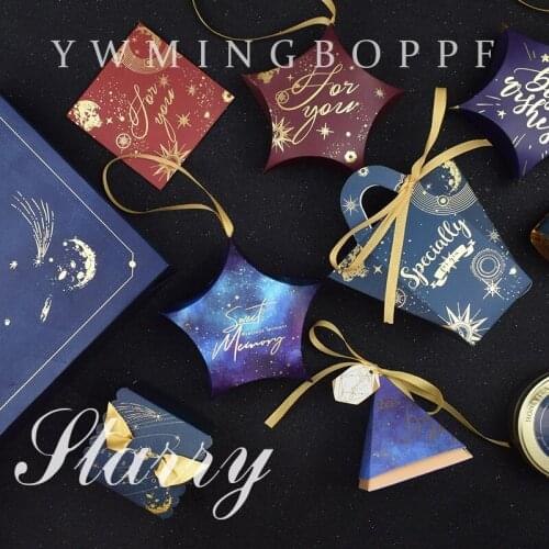 50Pcs Creative Star Candy Box Gift Bags Wedding Party Favor Boxes Bridal Baby Shower Birthday Christmas Decoration Mini Suitcase